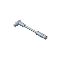 Amphenol LTW M8S04FL-SMR-SD010 Sensor Cables / Actuator Cables M8 Circular Metric Connector, A Code, Metal, 3A, 04 pins, Female Connector, Female Contact, Straight-to-Right Angle, Screw Thread, Overmolded Double Ended, Length 10000mm, IP67 Mated