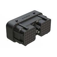 Amphenol SINE Systems ARC26-50S07 Automotive Connectors 50 Position Plug, Size 20 Socket Contacts, Jackscrew, Bonded Front Seal, Keyed 07, Black