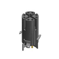 Amphenol CONEC 43-02362TR M12 Socket SMT 8 POS FEMALE INSULATING BODY M12X1 SMT, X-CODED T&R - 75 PCS/REEL