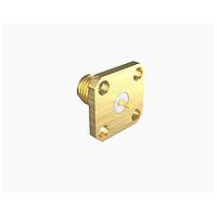 Amphenol RF 901-2GB100000AE Connectors 1/2 4Hole Flng Gold Epoxy, Tab Contact