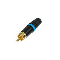 REAN NYS373-6-U RCA Phono Connectors PLUGS RCA GLD CONTCT BLUE; BULK REAN