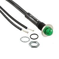 VCC 6013M5 Neon Panel Mount Indicators GREEN DIFFUSED 3/8" MOUNTING HOLE