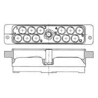 Raychem - TE Connectivity 1604798-4 Rack & Panel Connectors ASY,RCPT,PWB MT,12 POS