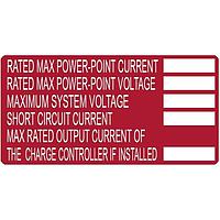 HellermannTyton 596-00253 Solar Label MODULE DC LABEL 50/RL