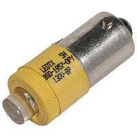 SCHNEIDER DL1CJUS1205 Lamps LED, BA9s Base 120Vac/dc, amber