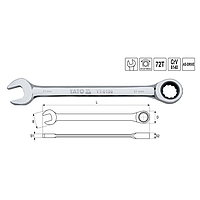 Yato YT-0199 Combination ratchet wrench 18mm