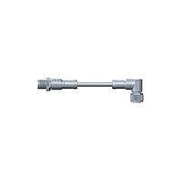 Amphenol LTW M12D04ML-12DFR-SD004 Sensor Cables / Actuator Cables M12 Circular Metric Connector, D Code, Metal, 4A, 04 pins, Male Connector, Male Contact, Straight-to-Right Angle, Screw Thread, Overmolded Double Ended, Length 4000mm, IP68 / IP69K