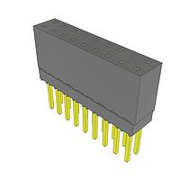 Samtec ESQ-109-13-G-D Sockets Elevated Socket Strip, 0.100" Pitch