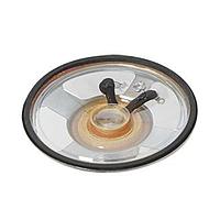 Same Sky (formerly CUI Devices) GF0666M Electromagnetic speaker, 66 mm square, 19.5 mm deep, PET, ferrite, 500 mW, 8 ?, 420 Hz, solder eyelets