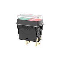 E-T-A Circuit Breakers 3120-N52V-P7T1-SGRX-5A Circuit Breakers Min Ord Qty 10. The 3120-N thermal circuit breaker/switch combination unites overcurrent protection and the function of an ON/OFF switch within a single component. The trip element is a thermal bimetal. Type 3120-N is ideally suited for overload prot