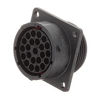 Amphenol SINE Systems RTS018N23S03 Connectors RCP SQ FL 23POS SZ 18 SCKT SEAL