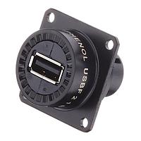 Amphenol Socapex USBF21BSCC USB Self-Closing Cap, Blank Insert USB FIELD SNAP CAP PLAIN INSERT BLACK