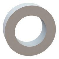 Essentra Components 17W02519 Flat Washer Flat Washer, .155 ID, .251 OD, .077 Thick, Natural, Nylon