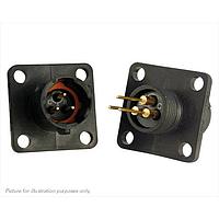 Eaton Souriau-Sunbank UTS08D33P Receptacles 33P SQ FLANGE PIN RECEPTACLE SIZE 8D