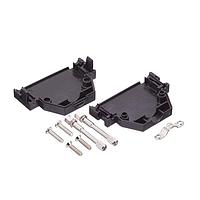 Amphenol CONEC 165X10259X Two Piece Backshell 25P PLASTIC HOOD W/ STR CBL EXIT SCRWLCK