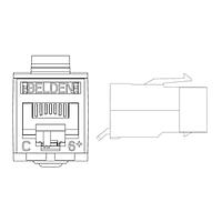 Belden RV6MJKUYL-B24 Modular Connectors / Ethernet Connectors CAT6+ JACK YELLOW 24PCS PER PAK