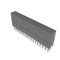 Samtec ESW-117-23-L-D Stackthrough .100" Elevated Socket Strip