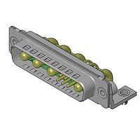 Molex / FCT 173107-1938 Mixed Contact D-Sub Connectors FCT ML DSUB RA PC PLG 9W4 W/CLINCH