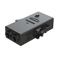 Amphenol SINE Systems ATHP062S25EL-S2-BLK Heavy Duty Power Connectors 2 Position EMC Plug with High Voltage Interlock Loop, A Key,  4.8-5.8mm Cable Range, Black. Contacts ordered separately.