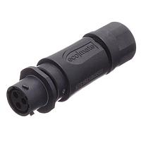 Amphenol SINE Systems RTS1BS10N3S03 Connectors Inline Receptacle 3 POS SZ 10 Socket