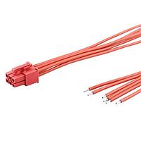 Molex 226245-1063 Discrete Wire Mini-Fit Versa Color-to-Pigtail  CBL ASSY 4.2P DR 300mm Lgth 6 Ckt Red
