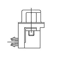 Amphenol Commercial Products L77HDEH15SOL2RM5G High Density D-Sub Connectors Dsub, Stamped Signal 3A, High Density, Straight PCB Thru Hole, High Profile H=10.1mm, 15 Socket, Flash Gold, 4-40 Rear Insert, 4-40 Threaded Standoff 12.7mm (0.500"), With Boardlock 3.2mm (0.126")