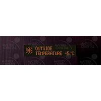 Matrix Orbital BLC2021-BL-FA PC Bay Inserts, LCD Characters 20x2 Amber Txt Black Background