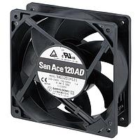 Sanyo Denki 9AD1201H1J Axial AC, DC Axial Fan, 120x120x38mm, 100-240VAC, 3x Wire, Reverse Low Speed Sensor