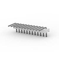 AMP Connectors - TE Connectivity 1-640453-2 Pin Strip FLAT HEADER 12P Right Angle Post tin