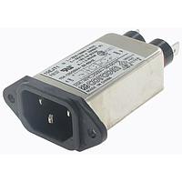 P&B 15EJT1 Inlets 15A IEC-1/4" FASTON FLANGE MOUNT