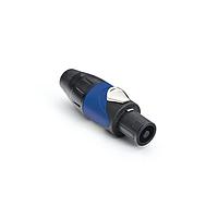 Amphenol Audio SP-2-FS Speaker Connectors 2P Cable Conn Solder Black/Blue Plastic