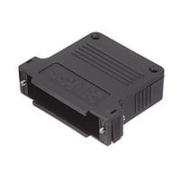 Amphenol CONEC 165X13409X Strain Relief Backshell 50P DSUB PLASTC HOOD W/STRT CABLE EXIT