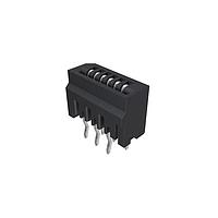 Amphenol FCI HLW6S-2C7LF Board Mount 1.00mm Flex Connectors, HLW-S series, 6 Position, Top Entry Non-ZIF Connector, 1mm (0.039inch) Pitch, Kinked Terminal