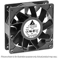 Delta Electronics, Inc. PFB1224EHEP6 Axial DC Axial Fan, 120x120x38mm, 24VDC, 181.27CFM, 21.6W, 59dBA, Tach/PWM, IP68