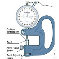 TECLOCK SM-1201LS Dial Thickness Gauge (10mm/0.001mm)