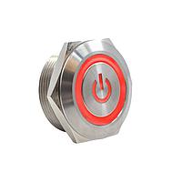 E-Switch SV8F23SS-6H1 Anti-Vandal ANTI-VANDAL, 2A 36VDC, SPST Off-(On), Panel Mount, Front Solder