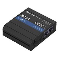 Teltonika RUT241001000 Routers Cellular Router, 4G/3G/2G/LTE CAT4, Single SIM, WiFi 2.4 Ghz, 2 x Ethernet, Digital & Analogue I/O. Region: Europe, the Middle East, Africa. UK power supply unit