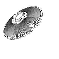 LedLink Optics LL01CR-DAX10L02 Lens Assembly V-cut lens 10 deg