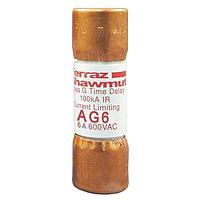 Mersen AG6 Power Fuses Fuse,Class G,Amp-Trap,100kA,600VAC,6A