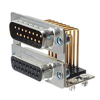 Amphenol Positronic DDC62FR7T2/62FR7T2X/AA Dual Port D-Sub Connectors