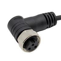 Bulgin PXPTPU78RAF03ACL050PUR Sensor Cables / Actuator Cables 3 Contacts 7/8" Right Angled Female 5m Cable