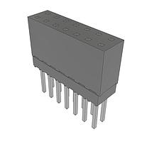 Samtec ESQ-107-13-T-D Sockets Elevated Socket Strip, 0.100" Pitch