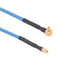 Amphenol RF 095-725-128-009 RF Cable Assemblies SMPM Right Angle Plug to SMPM Straight Plug Tflex 405 50 Ohm 9 inches