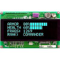 Matrix Orbital VK204-25-USB VFD Displays (Vacuum Fluorescent Displays) Vacuum Florescent Blue/Green Text