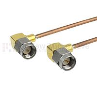 Fairview FMC0404988 RA SMA Male to RA SMA Male Cable RG-405 Coax