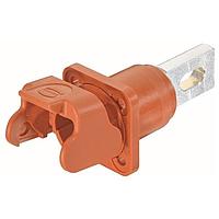HARTING 09930011304 Housings Han S 120 Bulkhead Mount Housing red M18 w/ male contact busbar