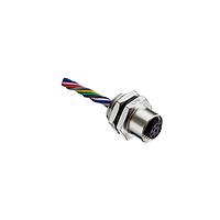 Amphenol LTW M12A-17PFFC-SH8B20 Sensor Cables / Actuator Cables M12 Circular Metric Connector, A Code, Metal, 1.5A, 17 pins, Female Connector, Female Contact, Hexagonal, Screw Thread, Crimp, Receptacle With Cable/Wire, Length 200mm, IP68 / IP69K
