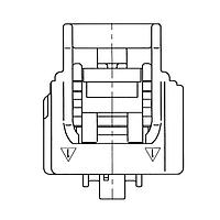 Yazaki 7283702830 Receptacle Housing CONN 2P 090 II BLK