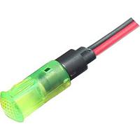 Mallory Sonalert FL1P-8QW-2-G12V Indicators LED GRN 8MM SNAP 12VAC/DC