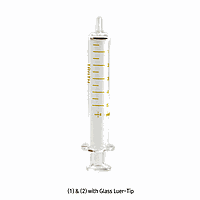 Topsyringe TS.0109.0105 Glass Syringe, w/Glass Luer Tip, 10ml, Divi. 0.2ml